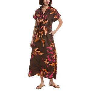 Garrie B Womens Midi Dress, Orange
